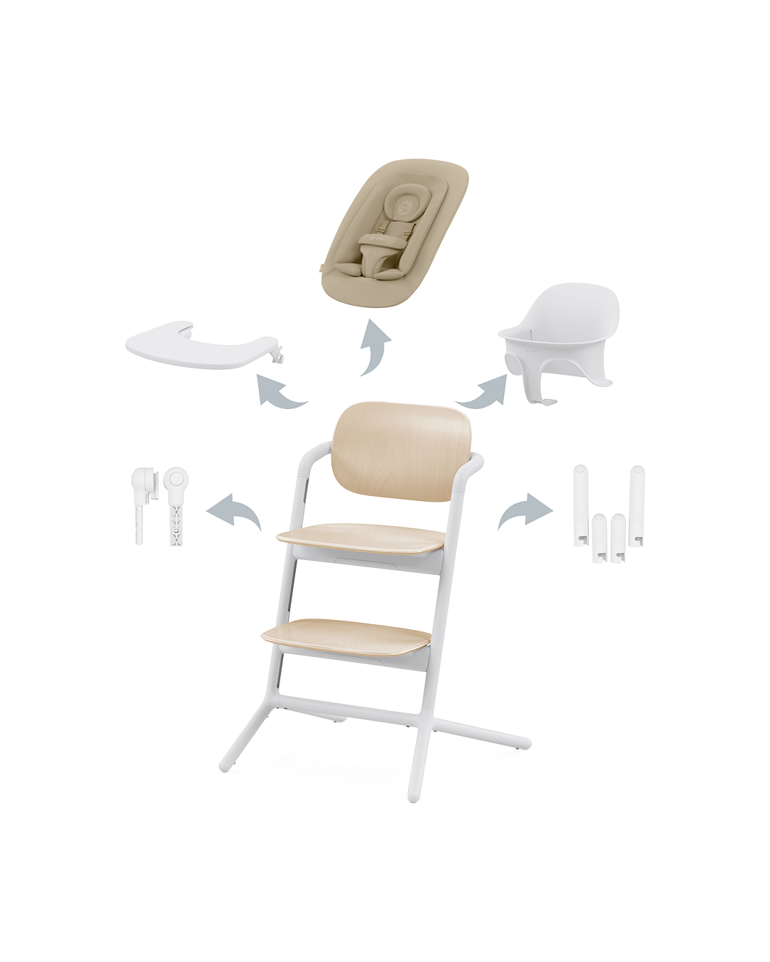 Lemo 4-in-1 - Sand White